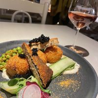 Vegan fish & chips at Vegan Restoran V in Tallinn