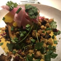 Oven baked sweet potato  at Vegan Restoran V in Tallinn