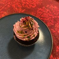 Chocolate cupcake   at Vegan Restoran V in Tallinn