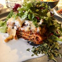 THE Lasagna. It was really good  at Vegan Restoran V in Tallinn