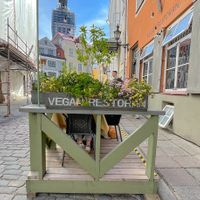 Patio area  at Vegan Restoran V in Tallinn