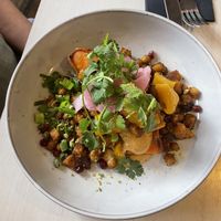 baked sweet potato  at Vegan Restoran V in Tallinn