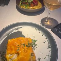 Lasagne and noodles with cauliflower   at Vegan Restoran V in Tallinn