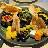 Starter snack plate  at Vegan Restoran V in Tallinn