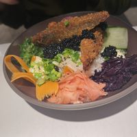 Fish kimichi Bowl  at Vegan Restoran V in Tallinn