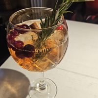 Winter drink at Vegan Restoran V in Tallinn