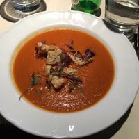 tomato soup at Vegan Restoran V in Tallinn