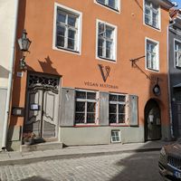 Outside at Vegan Restoran V in Tallinn