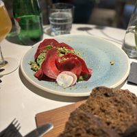 Beetroot ravioli   at Vegan Restoran V in Tallinn