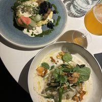 Fried tofu & risotto  at Vegan Restoran V in Tallinn