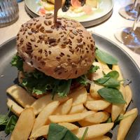 Burger at Vegan Restoran V in Tallinn