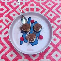 Tiramisu at Vegan Restoran V in Tallinn