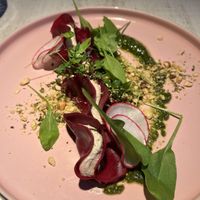 Beetroot Ravioli   at Vegan Restoran V in Tallinn