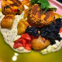 Smoky tofish   at Vegan Restoran V in Tallinn