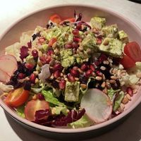 Salad with beetroot and ”feta"  at Vegan Restoran V in Tallinn