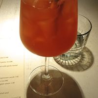 House lemonade at Vegan Restoran V in Tallinn