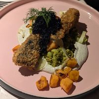 "Chicken" at Vegan Restoran V in Tallinn