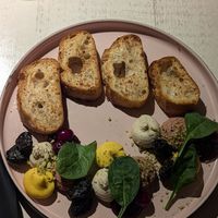 Bread and paté at Vegan Restoran V in Tallinn