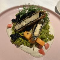 Tofish and caviarr  at Vegan Restoran V in Tallinn