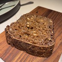 estonian bread  at Vegan Restoran V in Tallinn