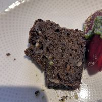 Estonian bread   at Vegan Restoran V in Tallinn