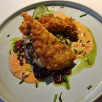 Fried "chicken" at Vegan Restoran V in Tallinn