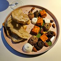 Spread platter at Vegan Restoran V in Tallinn