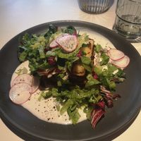 Lentil lasagna at Vegan Restoran V in Tallinn