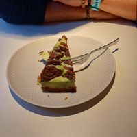 Domino cheesecake at Vegan Restoran V in Tallinn