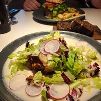 Lasagne at Vegan Restoran V in Tallinn