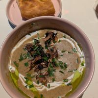 Mushroom soup WOAH at Vegan Restoran V in Tallinn