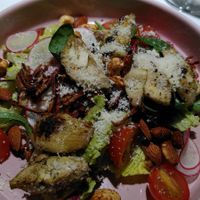 Caesar salad at Vegan Restoran V in Tallinn