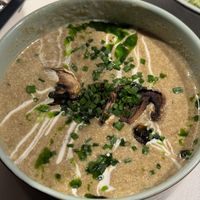 Mushroom soupp  at Vegan Restoran V in Tallinn