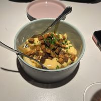 Starter fries with vegan cheese sauce and smokey tofu  at Vegan Restoran V in Tallinn