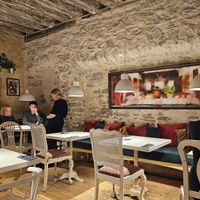 Inside at Vegan Restoran V in Tallinn