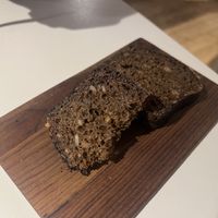Complimentary home-made bread  at Vegan Restoran V in Tallinn