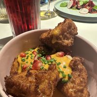 Breaded cauliflower bites  at Vegan Restoran V in Tallinn