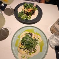 Fishless filet en lasagne at Vegan Restoran V in Tallinn