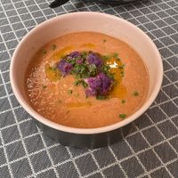 Gazpacho soup  at Vegan Restoran V in Tallinn