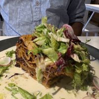 Vegan lasagna  at Vegan Restoran V in Tallinn