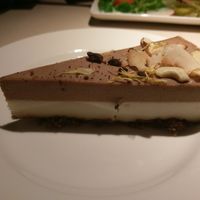 Raw cashew cake. It was nice but unlike the second cake (the non-raw one with the strawberry on top) at Vegan Restoran V in Tallinn