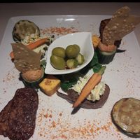 Snack platter at Vegan Restoran V in Tallinn
