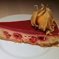 Cheesecake at Vegan Restoran V in Tallinn