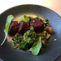 Beetroot balls  at Vegan Restoran V in Tallinn