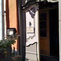 The entrance at Vegan Restoran V in Tallinn