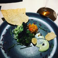 Salmon and Caviar at Vegan Restoran V in Tallinn