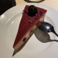 Fruity cheesecake! at Vegan Restoran V in Tallinn