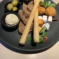 Cheese platter  at Vegan Restoran V in Tallinn