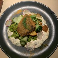 fish n chips at Vegan Restoran V in Tallinn