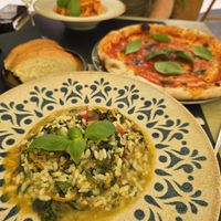 Vegetable risotto, pizza marinara, Croatian pasta at La Bocca in Hvar